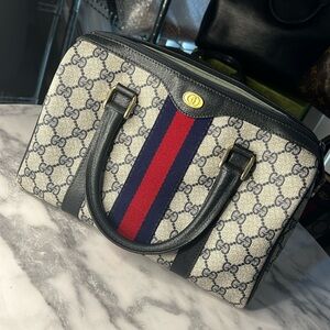 Vintage Gucci | Navy Gucci Boston Bag